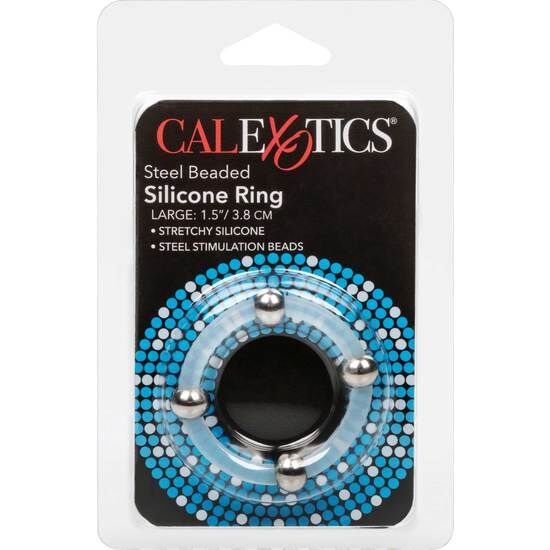 CALEXOTICS - STAHLPERLEN-SILIKONRING L – Bild 3