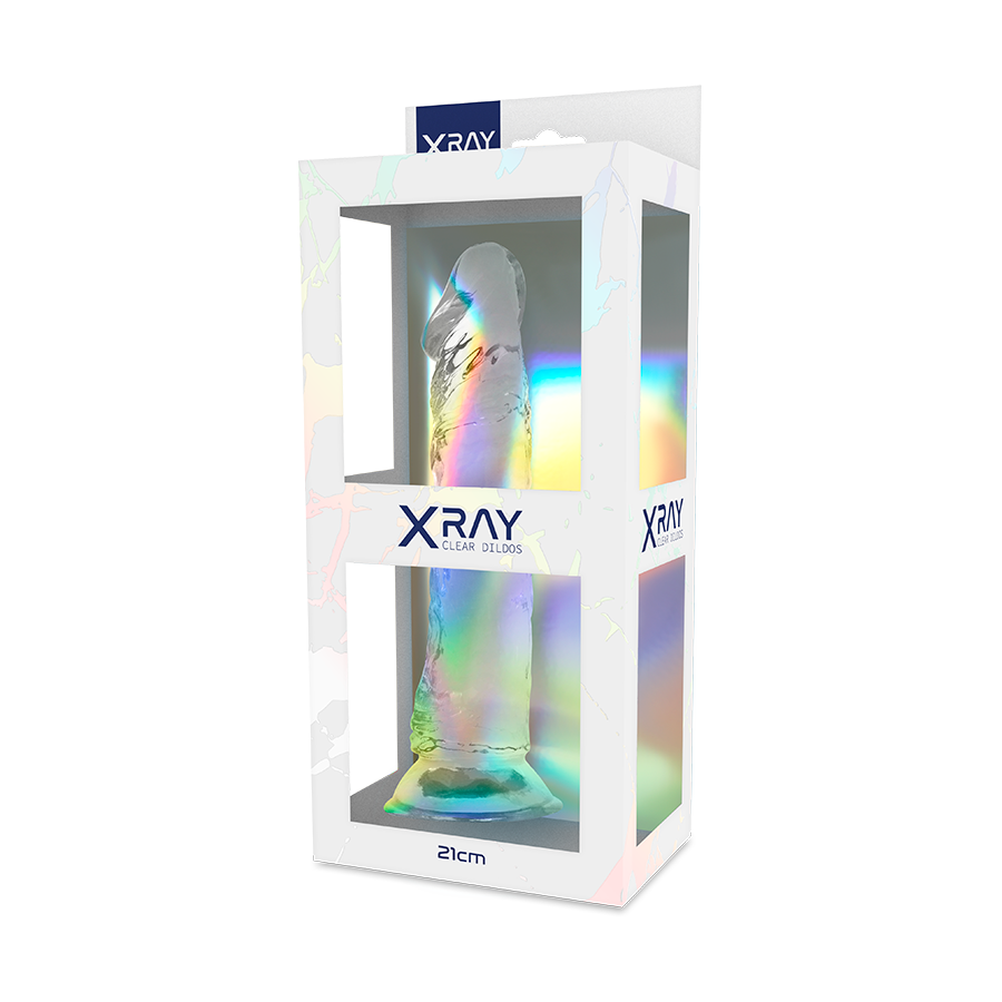 X RAY - CLEAR DILDO TRANSPARENTE 21 CM -O- 4 CM – Bild 2