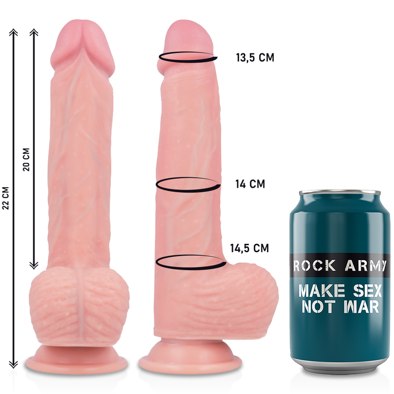 ROCKARMY - HAWK REALÍSTICO ROTADOR Y VIBRADOR 22 CM -O- 4.6 CM – Bild 2
