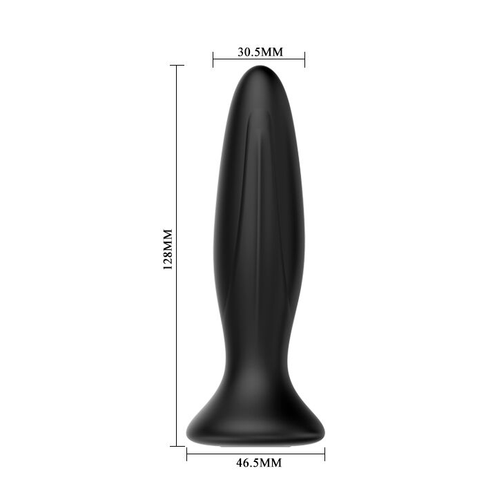 MR PLAY - PLUG ANAL VIBRADOR NEGRO RECARGABLE – Bild 3