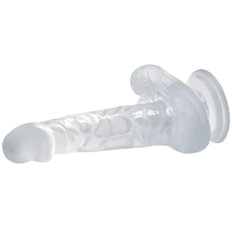 BAILE - DILDO REALÍSTICO CON VENTOSA Y TESTÍCULOS 16.7 CM TRANSPARENTE – Bild 4