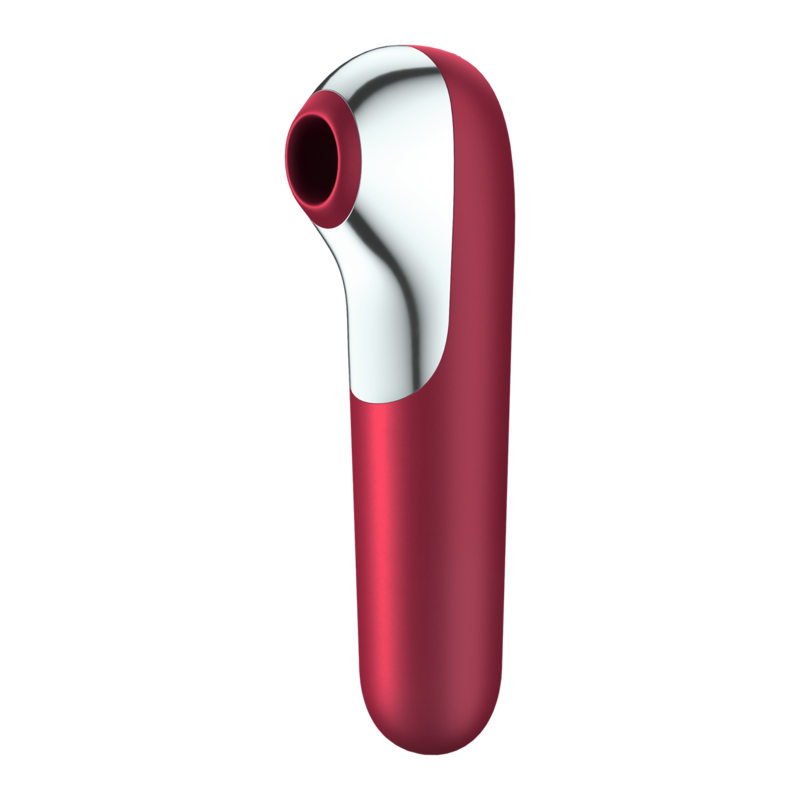 SATISFYER - DUAL LOVE VIBRADOR Y SUCCIONADOR CON AIRE PULSADO ROJO – Bild 5