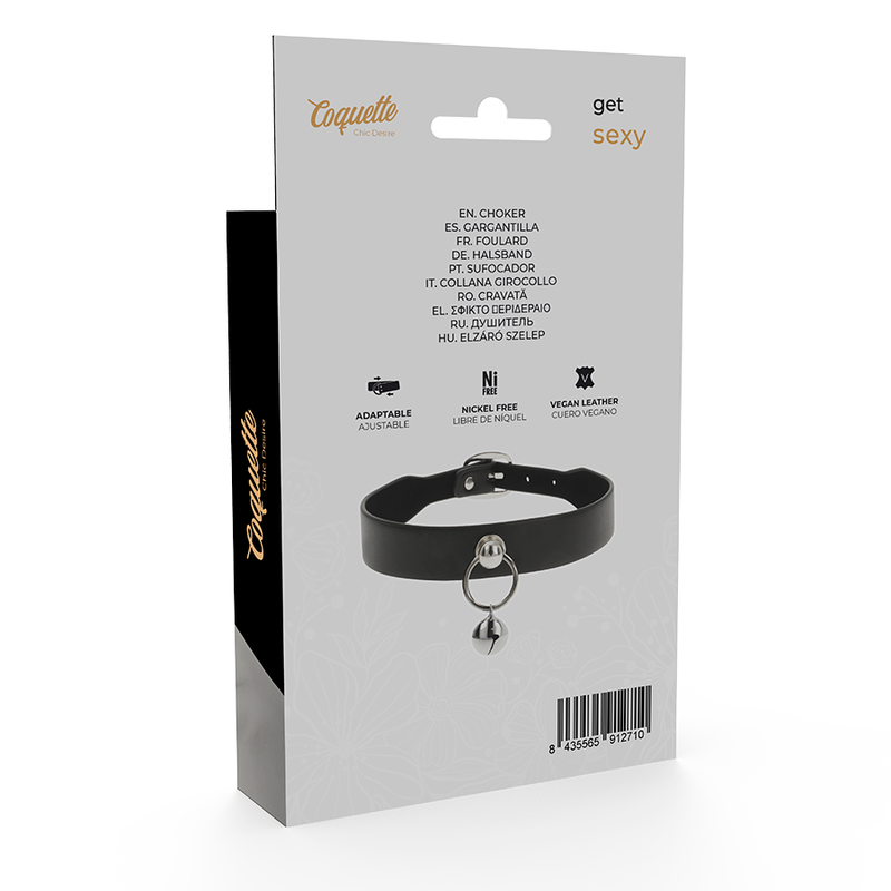 COQUETTE CHIC DESIRE - COLLAR CUERO VEGANO ACCESORIO WOMAN CASCABEL/ARO – Bild 5