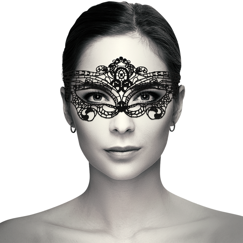COQUETTE CHIC DESIRE - FEINE SCHWARZE SPITZENMASKE – Bild 6