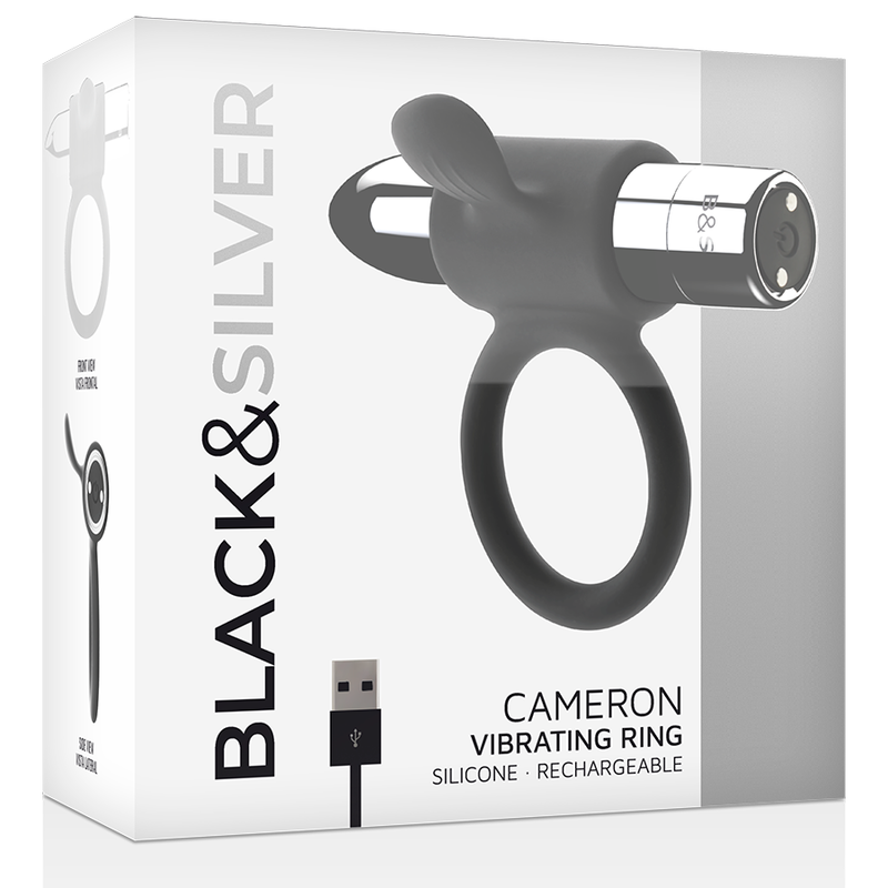 BLACK&SILVER - CAMERON ANILLO RECARGABLE SILVER – Bild 3