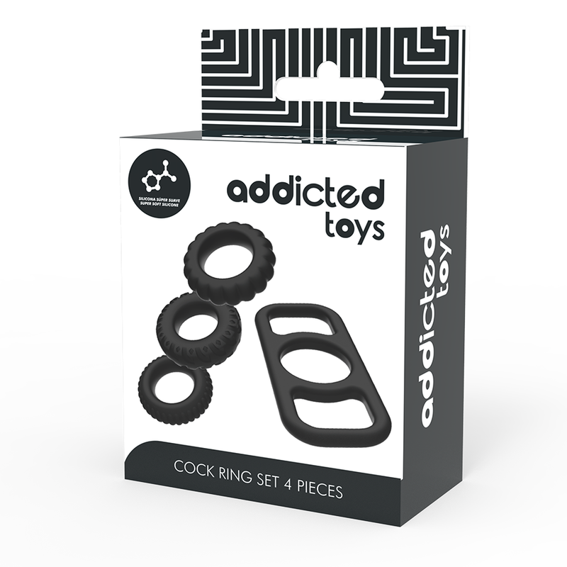 ADDICTED TOYS - SET 4 ANILLOS SILICONA PARA EL PENE – Bild 7