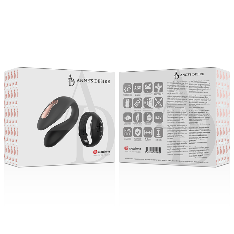ANNE'S DESIRE - DUAL PLEASURE TECNOLOGÍA WATCHME NEGRO – Bild 14