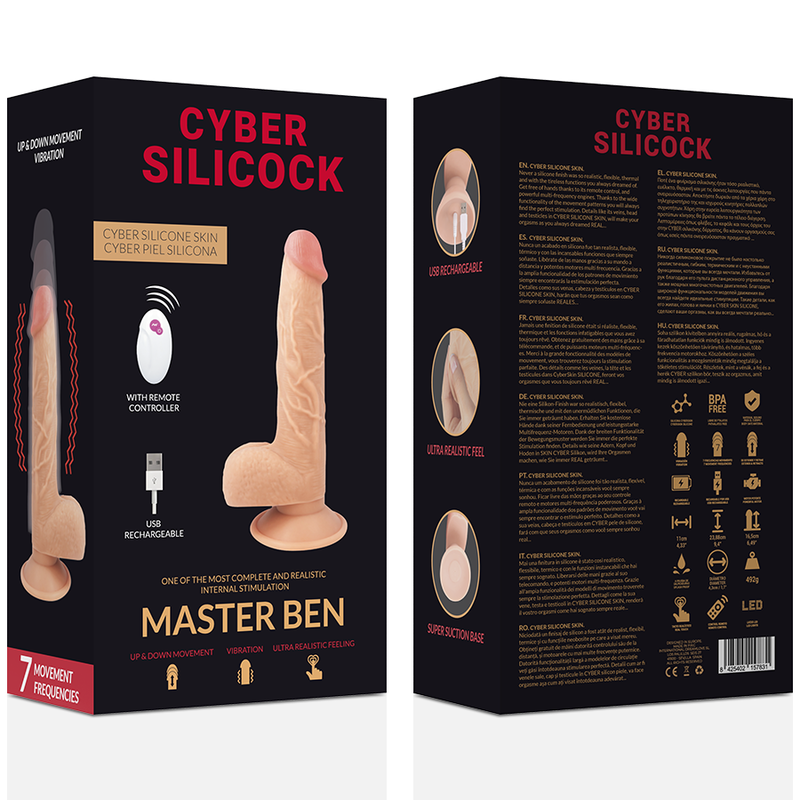 CYBER SILICOCK - REALÍSTICO CONTROL REMOTO MASTER BEN 23.88 CM -O- 4.3 CM – Bild 7