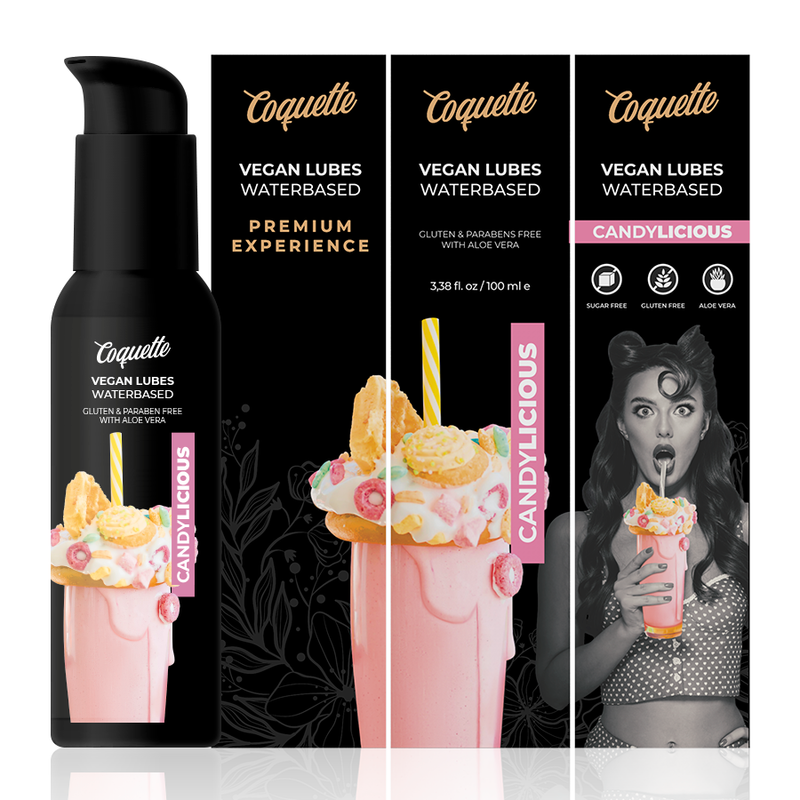 COQUETTE CHIC DESIRE - PREMIUM EXPERIENCE LUBRICANTE VEGANO CANDYLICIOUS 100ML – Bild 3