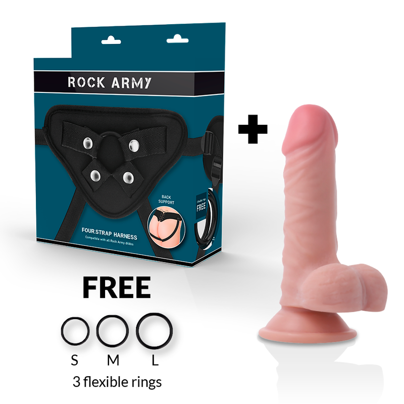 ROCKARMY - ARNES + DUAL DENSITY PANZER DILDO REALISTA 17 CM -O- 4.46 CM – Bild 2