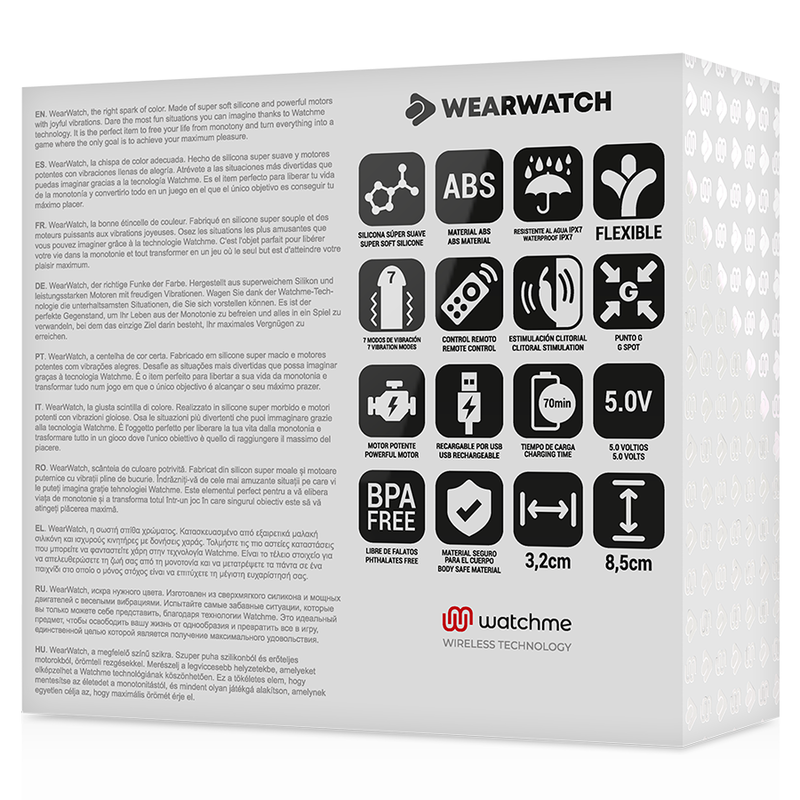 WEARWATCH - WATCHME DUAL TECHNOLOGY VIBRATOR INDIGO/SNOW - Image 4