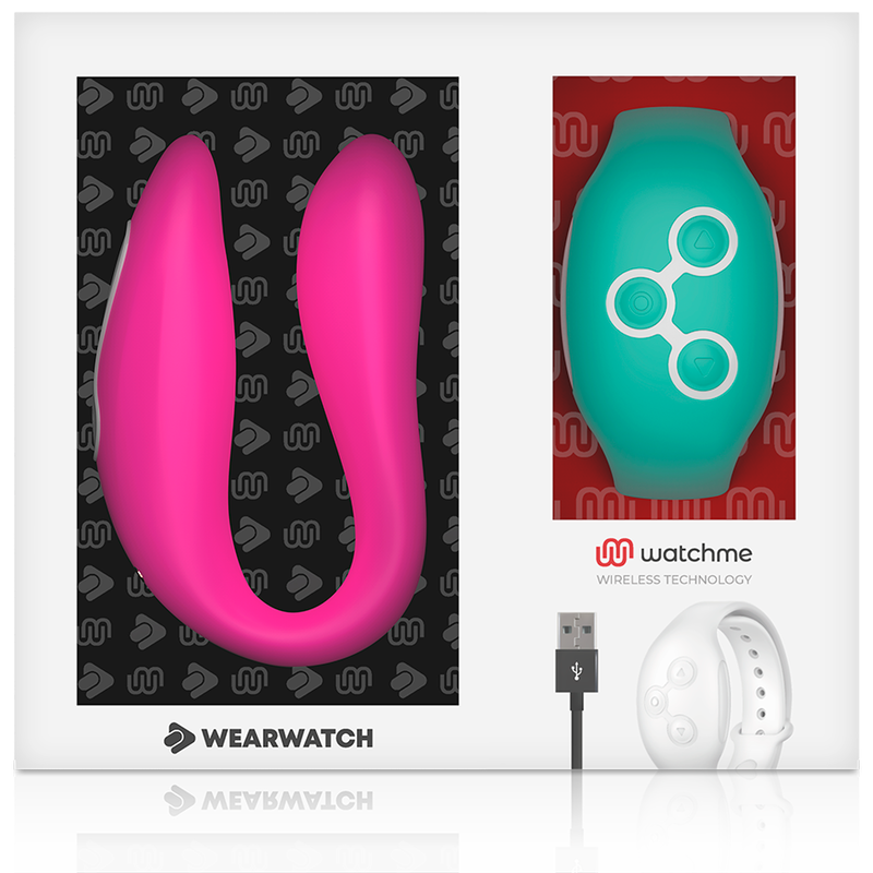 WEARWATCH - VIBRADOR DUAL TECHNOLOGY WATCHME FUCSIA / AGUA MARINA – Bild 3