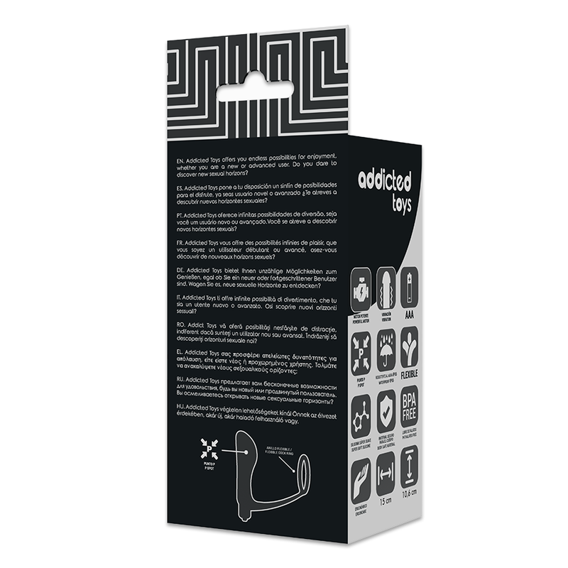 ADDICTED TOYS - PLUG ANAL VIBRADOR CON ANILLO PENE – Bild 5