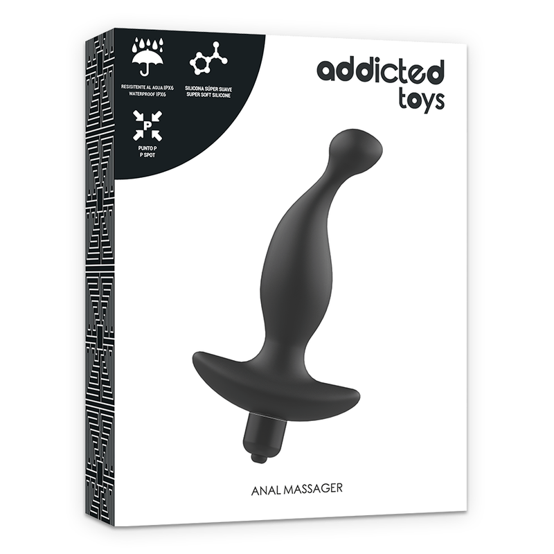 ADDICTED TOYS - MASAJEADOR ANAL CON VIBRACIÓN NEGRO MODELO 1 – Bild 2