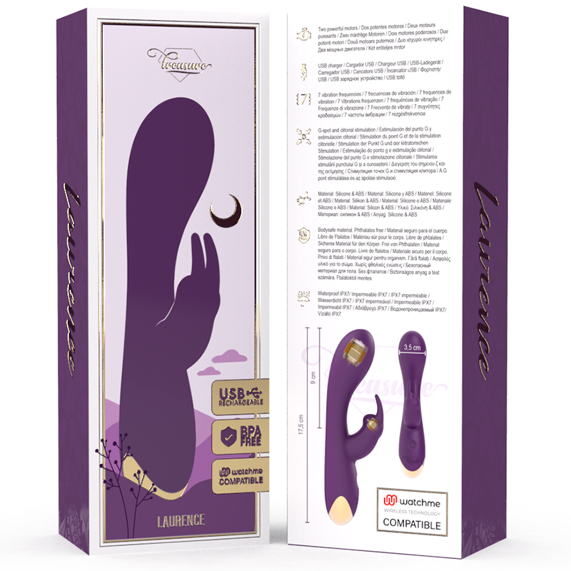 TREASURE - LAURENCE RABBIT-VIBRATOR + WATCHME-FERNBEDIENUNG - Image 3