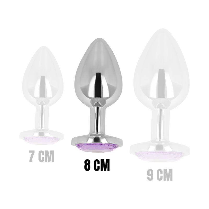 OHMAMA - PLUG ANAL CON CRISTAL VIOLETA 8 CM – Bild 3