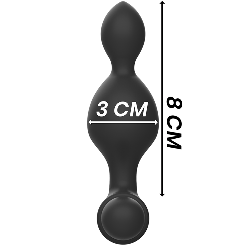 BLACK&SILVER - TUCKER KLEINE ANALSTECKER AUS SILIKON MIT FERNBEDIENUNG – Bild 3