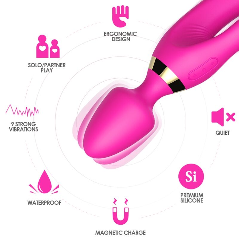 ARMONY - MASSAGER & VIBRATOR RABBIT FUCHSIA – Bild 3