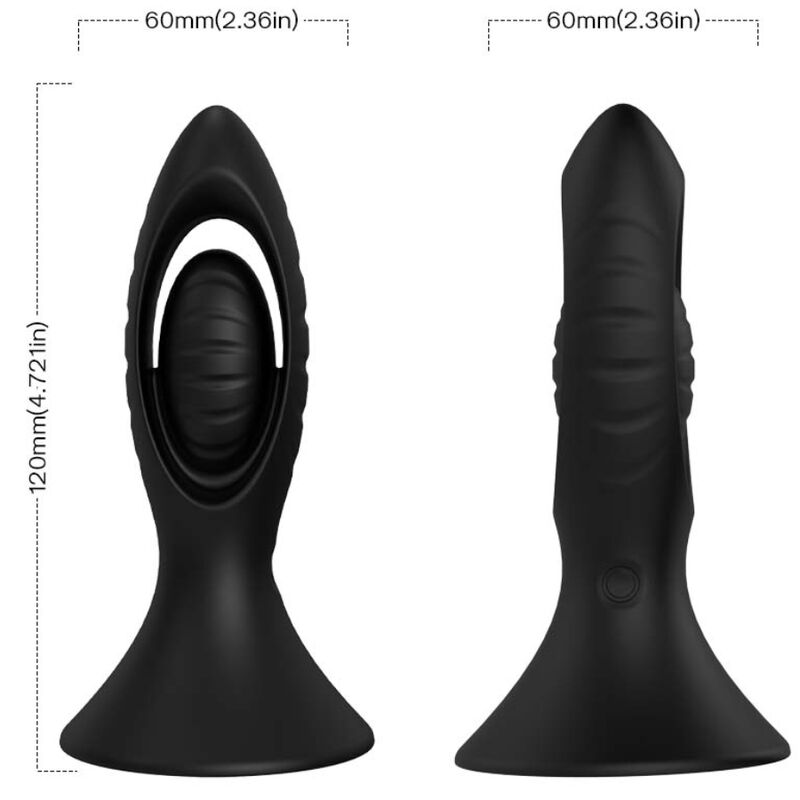 ARMONY - VIBRATOR & ANALPLUG SILIKON SCHWARZ – Bild 5