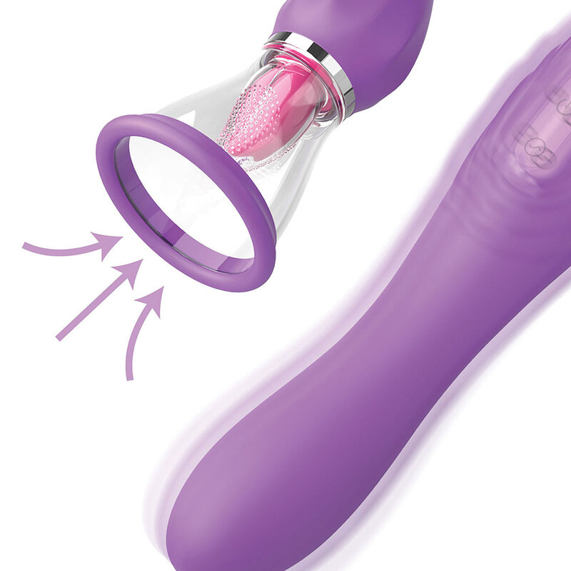 FANTASY FOR HER - ULTIMATE PLEASURE MAX MANGUERA DE SUCCIÓN CON LENGUA ESTIMULADORA MORADO – Bild 3