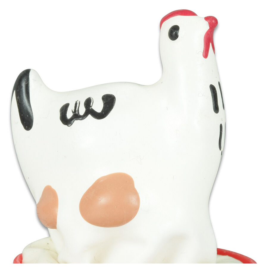 CONDOMERIE - HANDBEMALTE NEUHEITSKONDOME HÜHNCHEN WEISS