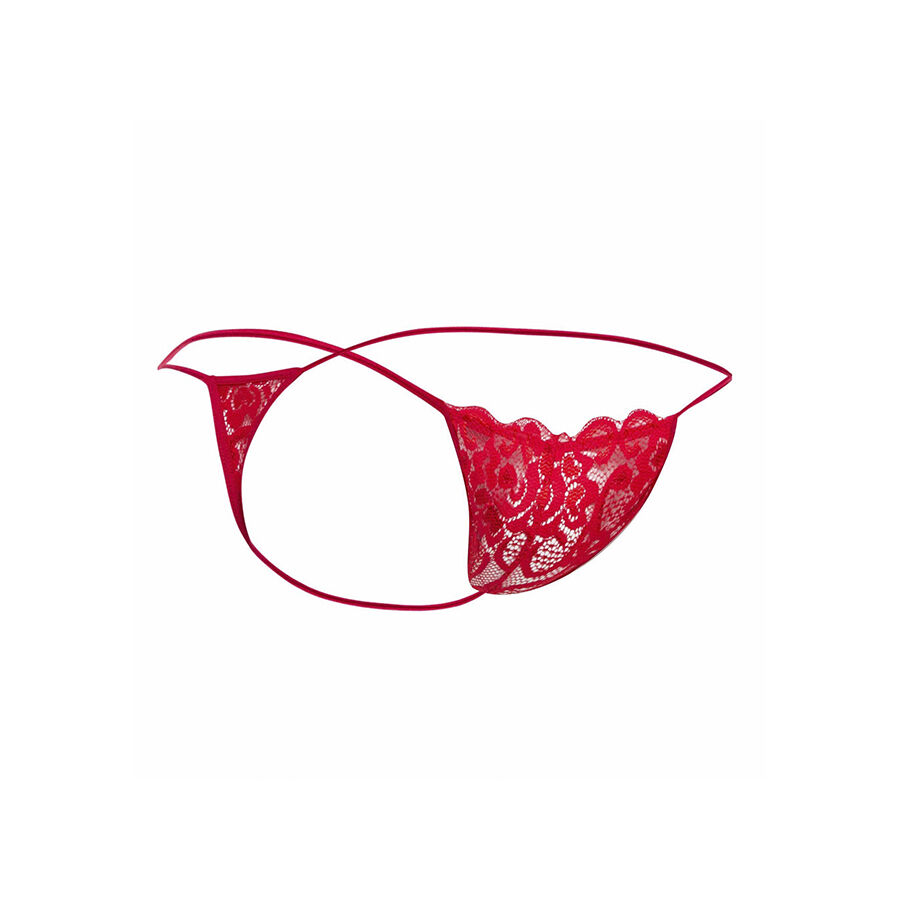 MOB - TANGA DE ENCAJE ROJO TALLA S/M – Bild 4