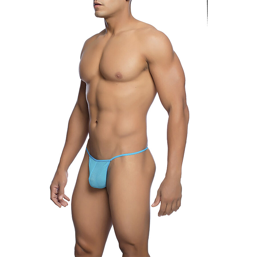 MOB - TANGA TRANSPARENTE CON FORMA DE T AQUA TALLA S/M – Bild 3