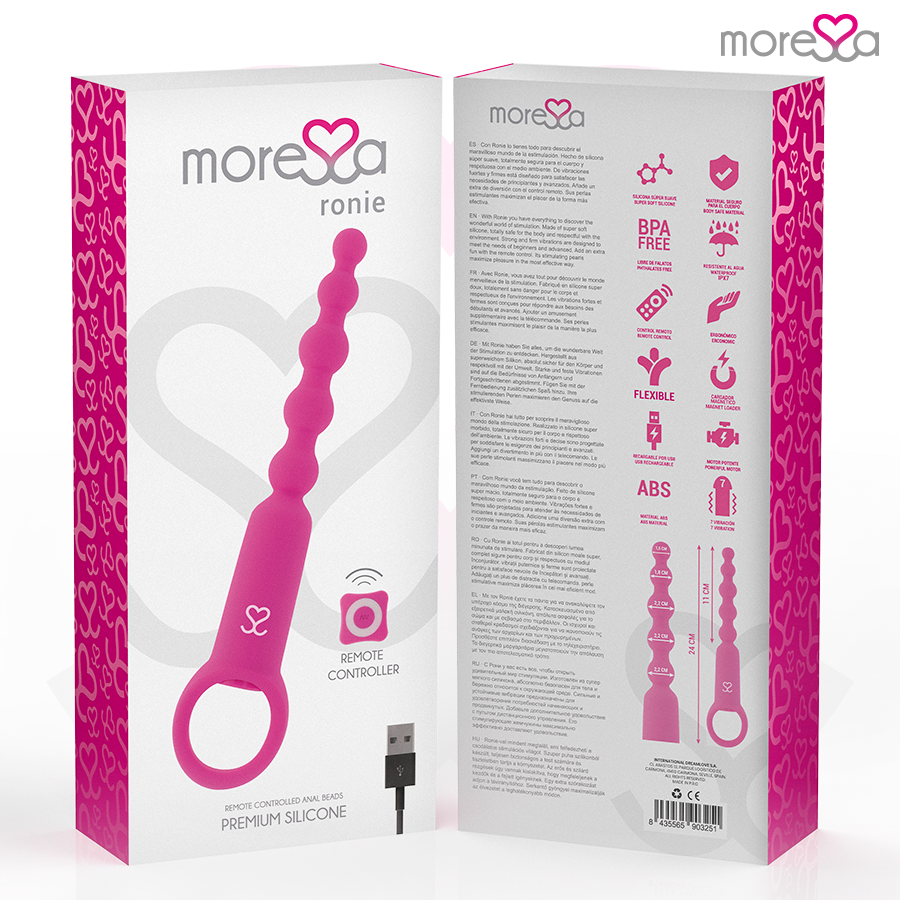 MORESSA - RONIE FERNBEDIENUNG ANALVERGNÜGEN ROSA – Bild 7