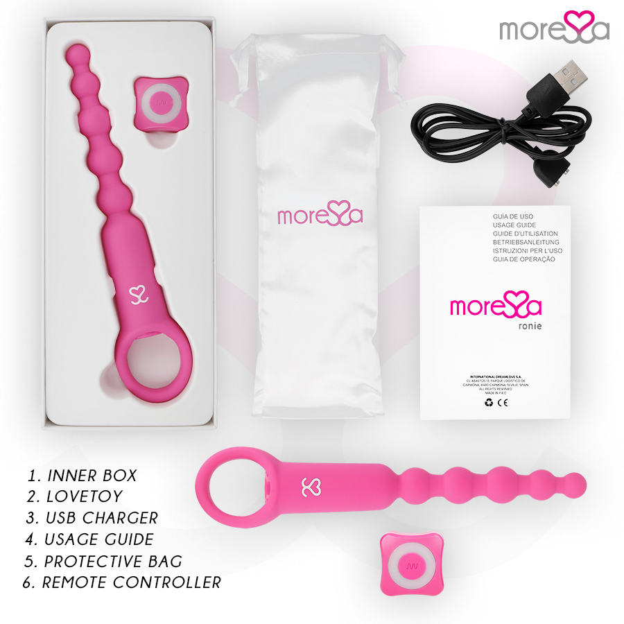 MORESSA - RONIE FERNBEDIENUNG ANALVERGNÜGEN ROSA – Bild 6
