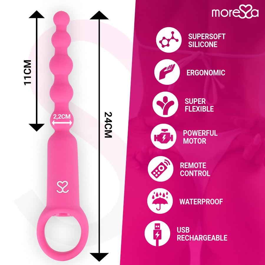 MORESSA - RONIE FERNBEDIENUNG ANALVERGNÜGEN ROSA – Bild 4