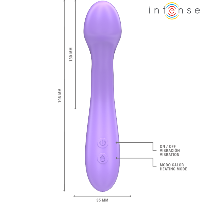 INTENSE - BECKY VIBRATOR 19 CM HEIZBAR 7 VIBRATIONEN LILA – Bild 5