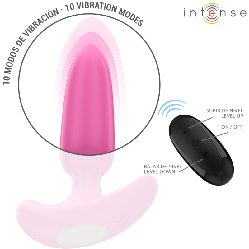 INTENSE - ROSS ANAL PLUG 10 VIBRATIONEN ROSA FERNBEDIENUNG – Bild 5