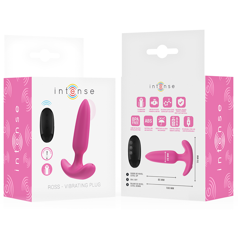 INTENSE - ROSS ANAL PLUG 10 VIBRATIONEN ROSA FERNBEDIENUNG – Bild 7