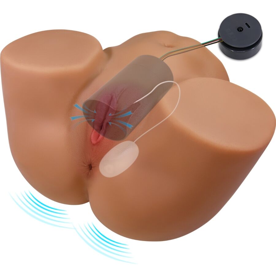 CRAZY BULL - GERIANN REALISTISCHER WEIBLICHER PO-VIBRATOR UND SAUGER MIT TON 5,5 KG – Bild 4