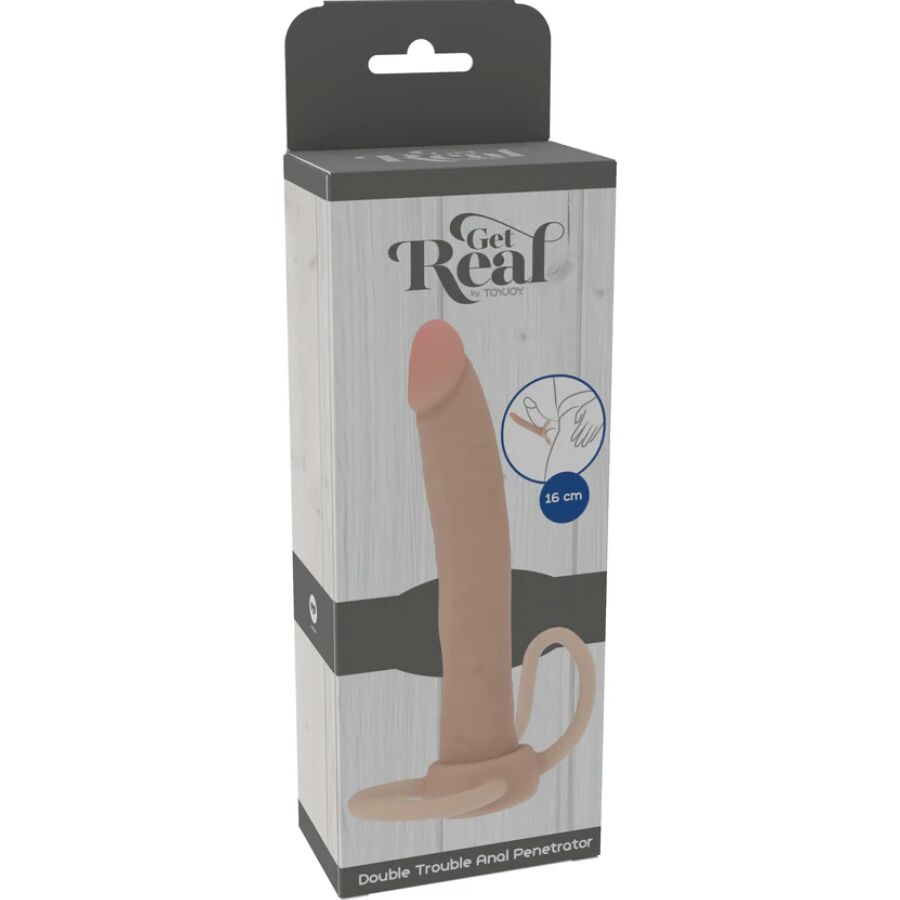 GET REAL - DOUBLE TROUBLE PENETRADOR ANAL SILICONA 16 CM – Bild 4
