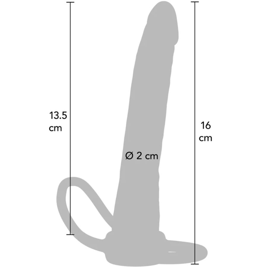 GET REAL - DOUBLE TROUBLE PENETRADOR ANAL SILICONA 16 CM – Bild 3