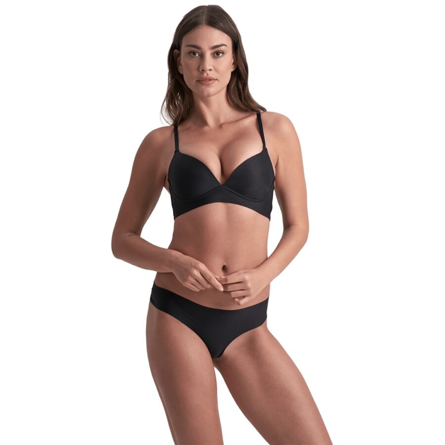 BYE-BRA - PACK 2 TANGAS INVISIBLES BEIGE Y NEGRO TALLA S – Bild 5