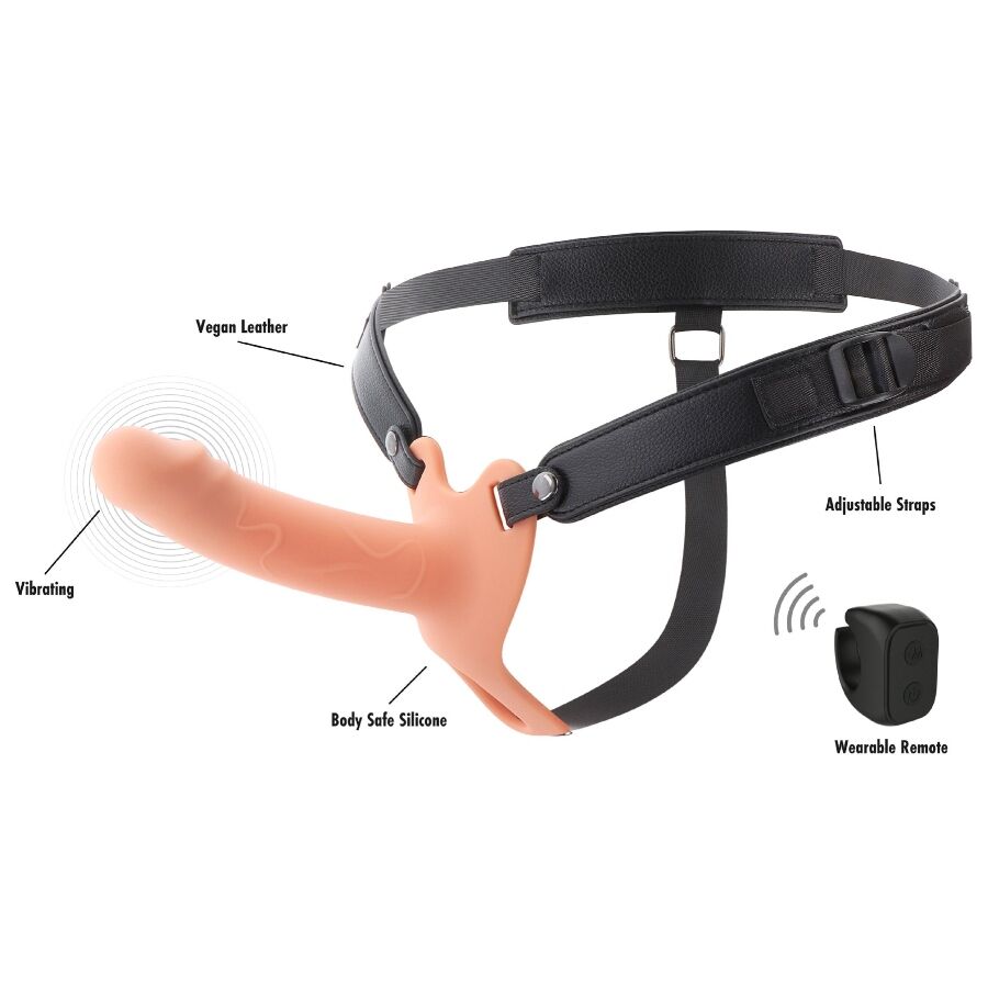 HIDDEN DESIRE - INFERNO VIBRIERENDER PENIS-SLEEVE ZUM AUFSCHNALLEN 16 CM – Bild 5