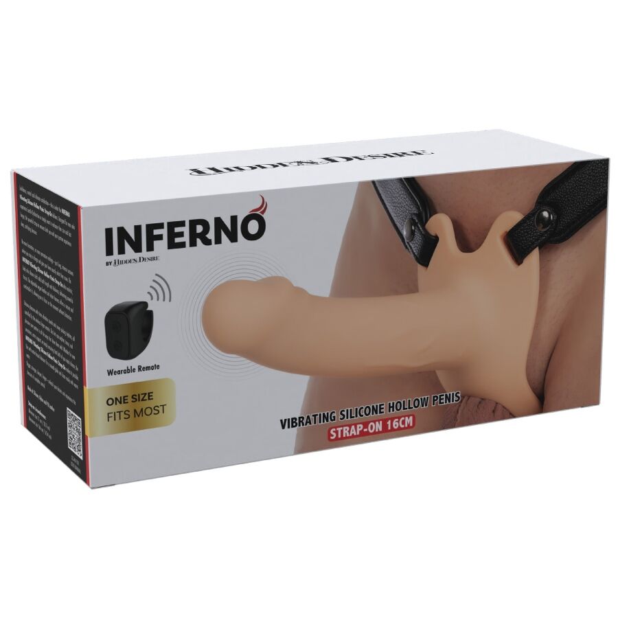 HIDDEN DESIRE - INFERNO VIBRIERENDER PENIS-SLEEVE ZUM AUFSCHNALLEN 16 CM – Bild 11