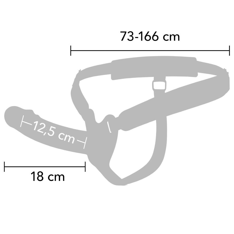 HIDDEN DESIRE - INFERNO VIBRIERENDER PENIS-SLEEVE ZUM AUFSCHNALLEN 18 CM – Bild 4