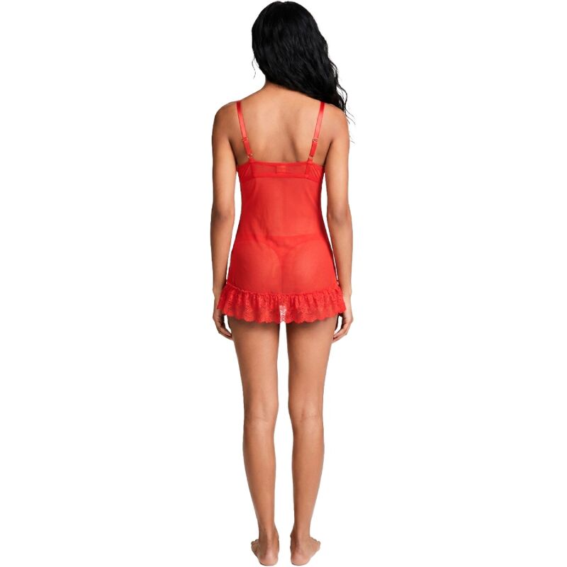 LIVCO CORSETTI FASHION - NUIT SET T-SHIRT + ROTER STOß 2028 S/M – Bild 4