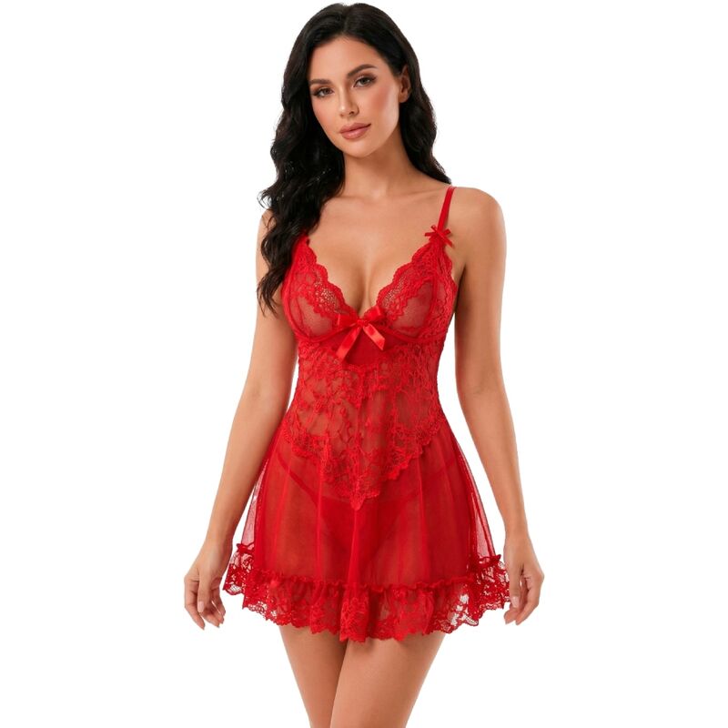 LIVCO CORSETTI FASHION - NUIT SET T-SHIRT + ROTER STOß 2028 L/XL