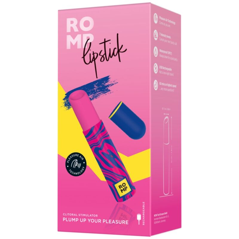 ROMP - LIPSTICK ESTIMULADOR DE CLÍTORIS PINTALABIOS 7 NIVELES – Bild 7