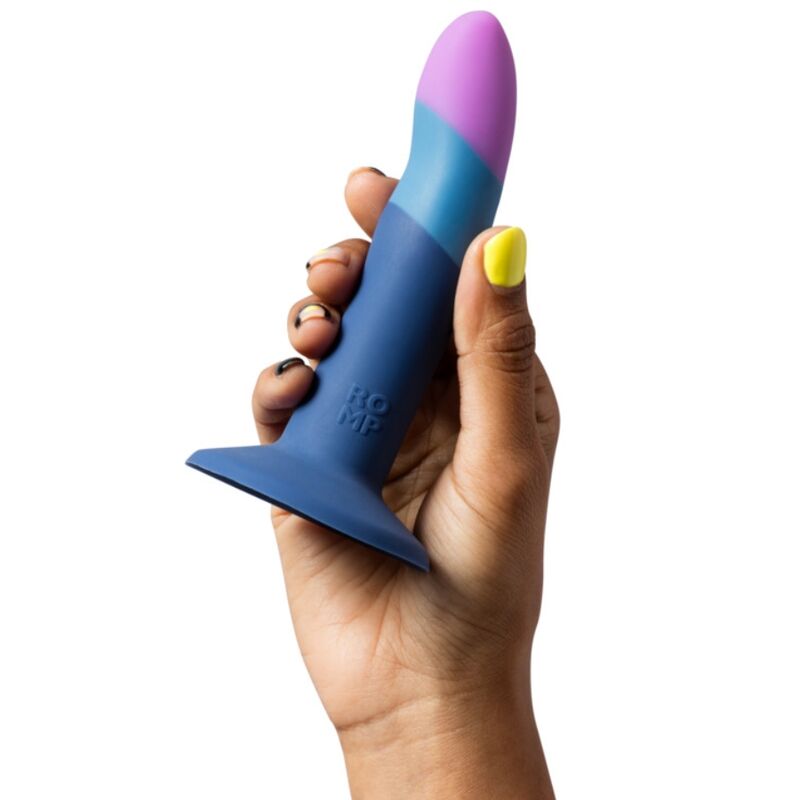 ROMP - PICCOLO DILDO SILICONA CON VENTOSA TRICOLOR 14 CM – Bild 3