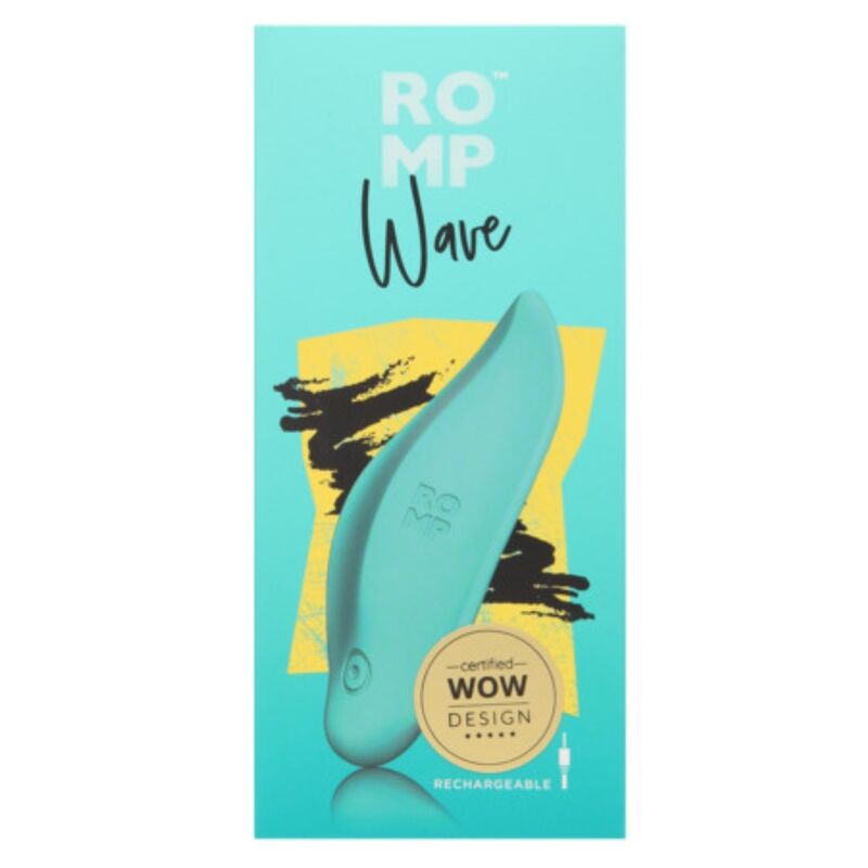 ROMP - WAVE WELLENVIBRATOR KLITORISSTIMULATOR, ERGONOMISCHE FORM, AQUAGRÜN – Bild 11