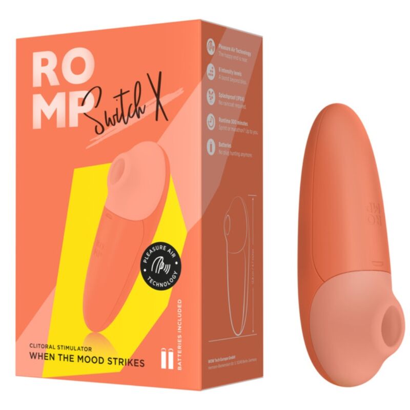 ROMP - SWITCH X ESTIMULADOR DE CLÍTORIS 6 NIVELES NARANJA – Bild 10
