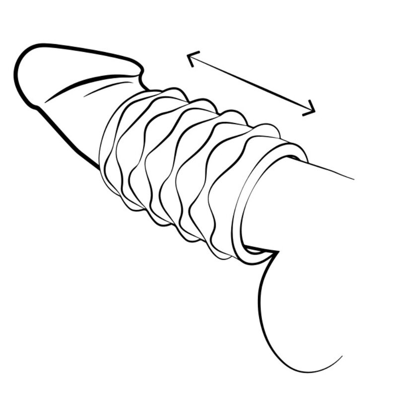 ROMP - MOSH TRANSPARENTER MÄNNERMASTURBATOR MIT 6 CM WENDBARER HÜLLE – Bild 9