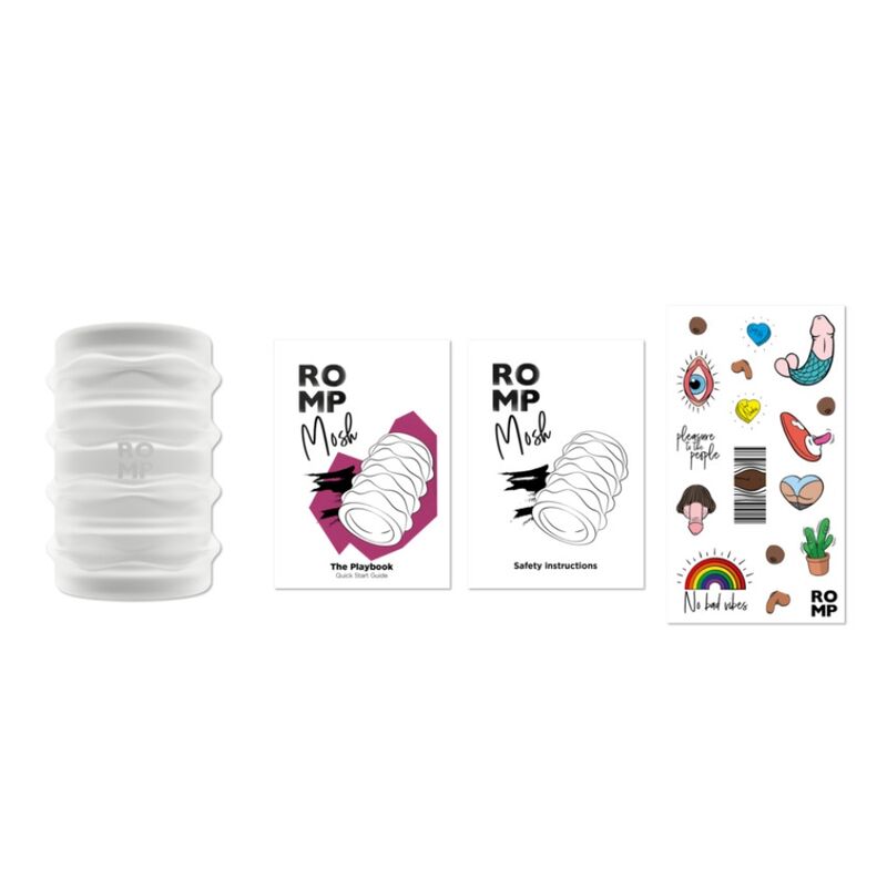 ROMP - MOSH TRANSPARENTER MÄNNERMASTURBATOR MIT 6 CM WENDBARER HÜLLE – Bild 12