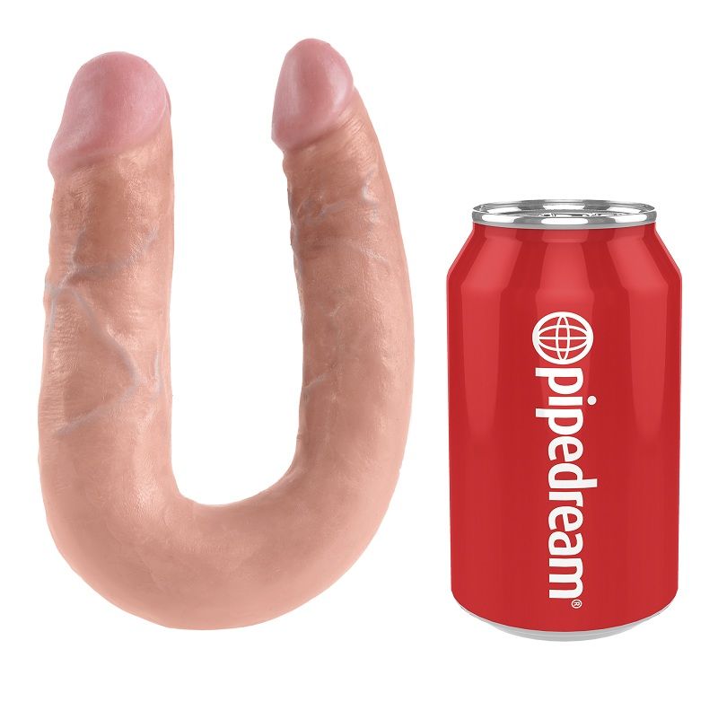 KING COCK - DOPPELPENETRATIONSDILDO 13.9 CM NATÜRLICH – Bild 3