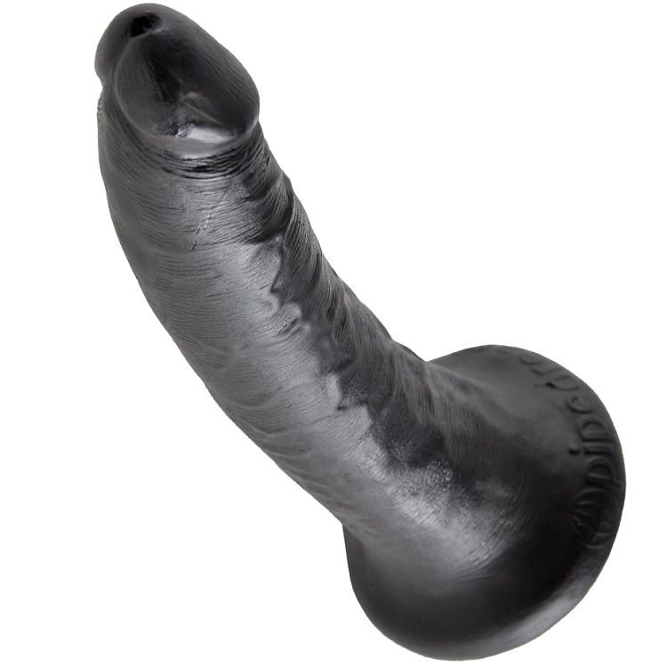 KING COCK - 7 DILDO SCHWARZ 17.8 CM – Bild 3